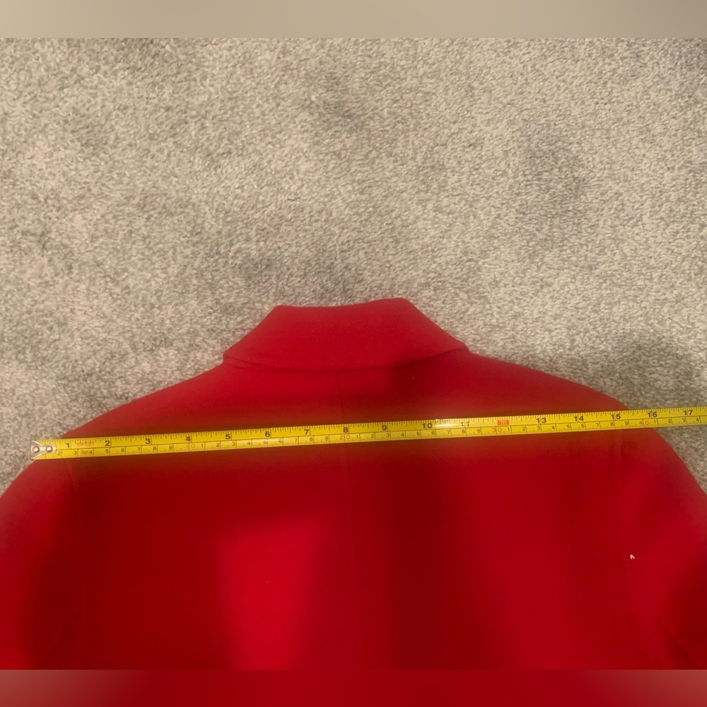 NWOT Zara Women's Red Double-Breasted Coat - Picture 12 of 13